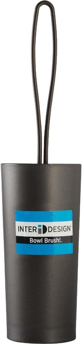 iDesign Loop Toilet Bowl Brush and Holder for Bathroom Storage - Bronze