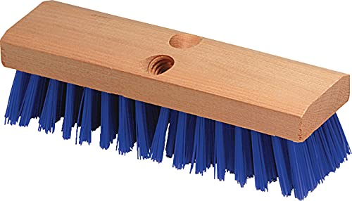 SPARTA Flo-Pac Plastic Deck Scrub Brush, Grout Brush, Floor Scrub Brush with Heavy Duty Stiff Bristles for Floor, Kitchen, Concrete, Tile, Garage, Commercial Use, 10 Inches, Blue (Pack of 12)