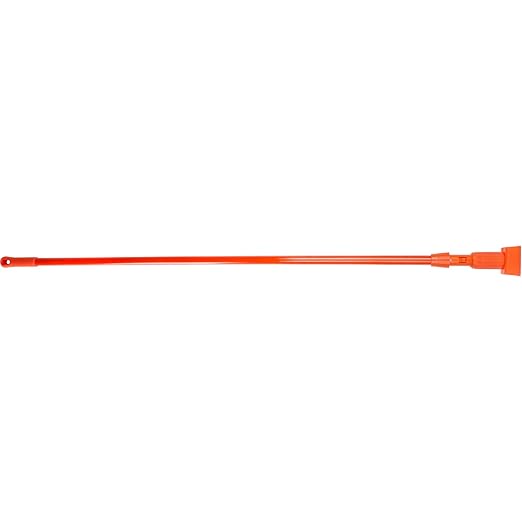 SPARTA 369475EC24 Fiberglass Mop Handle, Jaw Style Mop With Swivel Hang Up Cap For Cleaning, Commercial, Residential, 60 Inches, Orange, (Pack of 12)