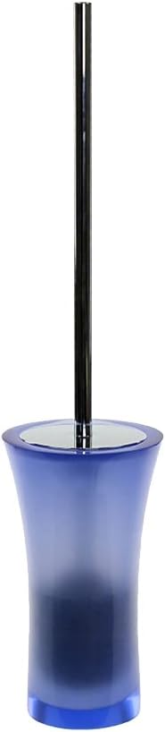 Gedy Aucuba Free Standing Toilet Brush Holder Made from Thermoplastic Resins, Blue