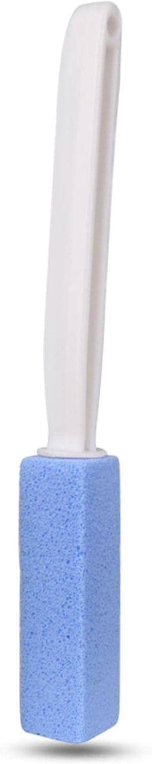 Toilet Cleaner Stone Dead Corner Grout Cleaner Long Handle Bathroom Appliances Toilet Brush for Household Cleaning (Blue 20.5cm)