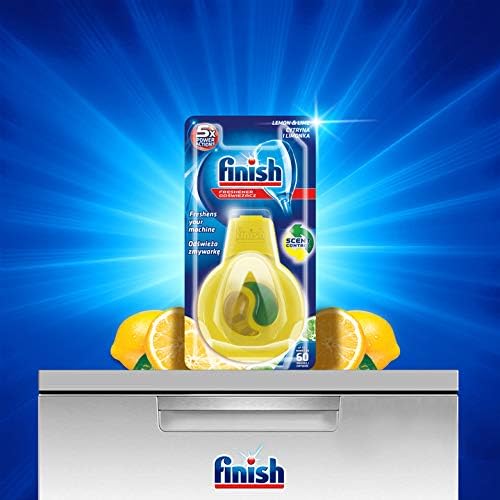 Finish Dishwasher Air Freshener with Anti-Odor Technology, Lime-Lemon Scent, Up to 60 Washes