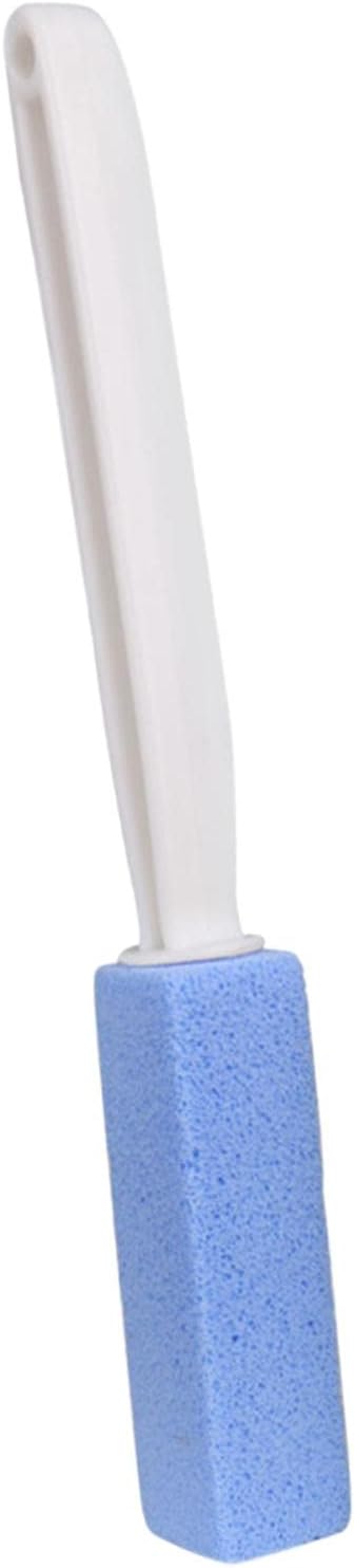 Toilet Cleaner Stone Dead Corner Grout Cleaner Long Handle Bathroom Appliances Toilet Brush for Household Cleaning (Blue 20.5cm)
