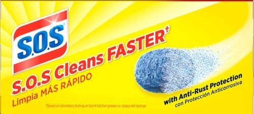 S.O.S. Steel Wool Soap Pads, 4 Count, Model: 98041