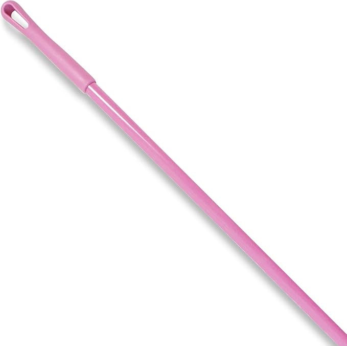 SPARTA Fiberglass Broomstick Replacement Broom Handle with Acme Threaded Tip for Industrial Cleaning Tools, Fiberglass, 60 Inches, Pink