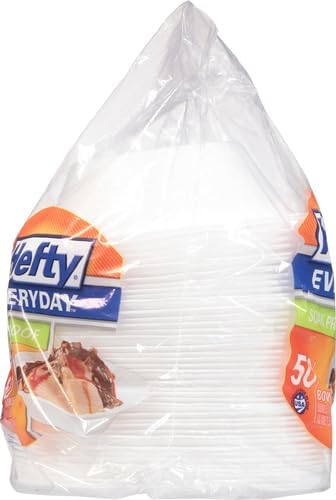 Hefty Everyday Soak-Proof Foam Bowls,12 Ounce,50 Count (Pack of 4)