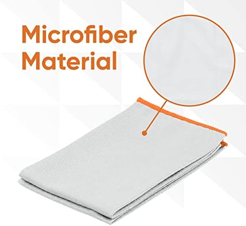Superio Microfiber Glass, Mirror, Window Cleaning Cloth for Car Windshield, Lenses Tv Screen, Electronics, 14x16 Large Micro Fiber Lint & Streak Free Blue/Green, Just Water, 36 Pack