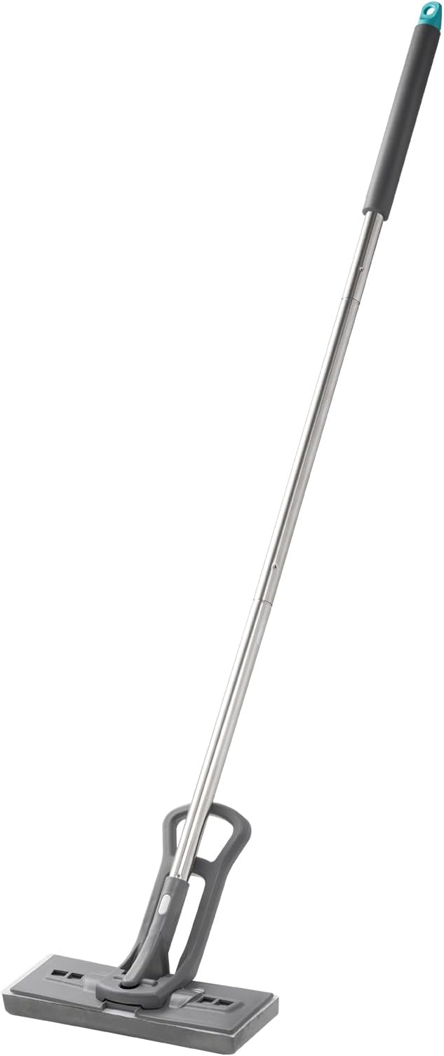 VEVOR Sponge Mop, High-Density PU Sponge Mop with 1 Pcs Sponge Mop Replacement, Easy to Squeeze Sponge Mop with Hook & Loop for Head Change, Fit for Various Floors’ Cleaning