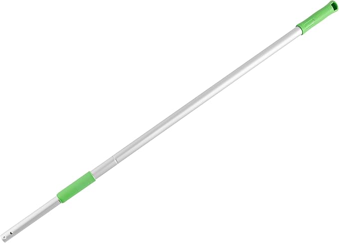 Restaurantware-HANDLE ONLY: Clean Tek Professional 60 Mop Handle, 1 Telescopic Mop Stick - Frame And Pads Sold Separately, Extends Up To 60 Inches, Green Aluminum Adjustable
