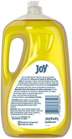 Joy Ultra Dishwashing Liquid, Lemon Scent, 90-Ounce (Pack of 6)