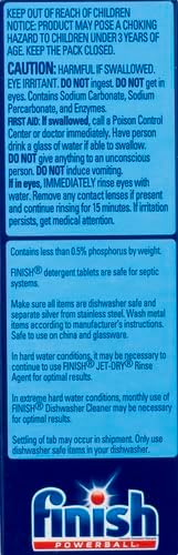 Finish - All in 1-38ct - Dishwasher Detergent - Powerball - Dishwashing Tablets - Dish Tabs - Deep Clean - Fresh Scent