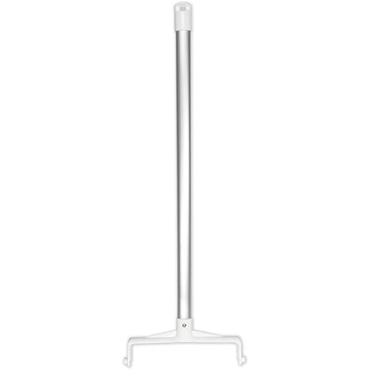 SPARTA Color Coded Upright Dustpan with 30 Inch Aluminum Handle, Serrated Edge and Locking Yoke, Standing Commercial Floor Dust Pan, Pink, Pack of 6