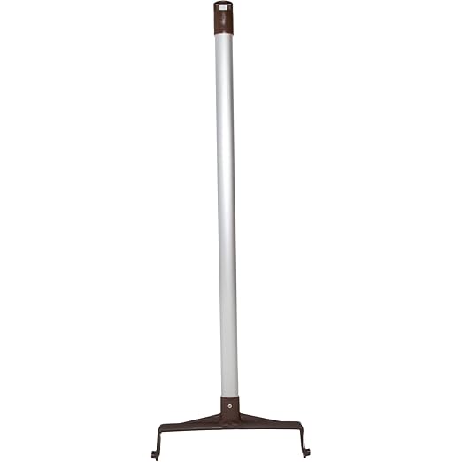SPARTA Color Coded Upright Dustpan with 30 Inch Aluminum Handle, Serrated Edge and Locking Yoke, Standing Commercial Floor Dust Pan, Pink, Pack of 6