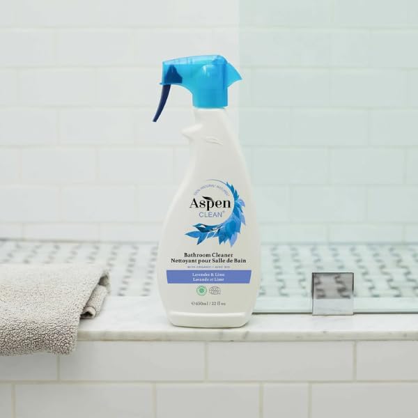 AspenClean | Bathroom Spray Cleaner | Eco-Friendly Cleaner for Hardwood, Laminate, Stone & Ceramic | Non - Toxic | 100% Natural | EWG Verified | Pack of 2