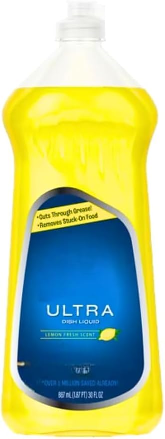 New Ultra Strength Large Dishwashing Soap - Lemon Fresh Scent - 30 Fl. Oz