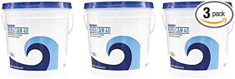 Boardwalk HURACAN40 Low Suds Industrial Powder Laundry Detergent, Fresh Lemon Scent, 40lb Pail (3-(Pack))