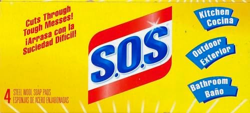 S.O.S. Steel Wool Soap Pads, 4 Count, Model: 98041