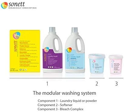 Sonett Organic Laundry Liquid Detergents, Lavender (6 Count) for all textiles Certified Organically Grown