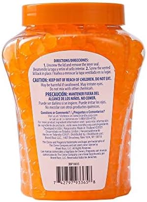 Clorox Fraganzia Crystal Beads Air Freshener, Long Lasting Room Deodorizer and Odor Eliminator Gel Beads to Freshen Home, Car, or Office, Island Escape Scent, 12 Fl Oz