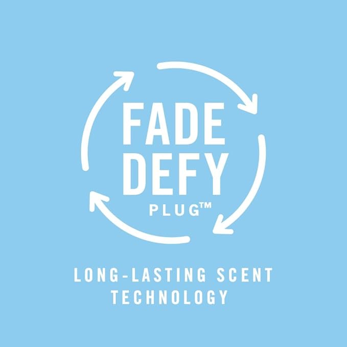 Febreze Plug In Air Freshener, Odor-Fighting Scented Oil Refill, Downy Calm Scent, 3 Refills