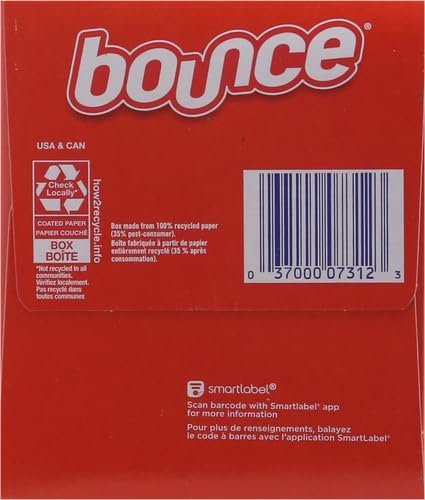 Bounce Fabric Softener Sheets,Outdoor Fresh Scent,240 Count (Pack of 4)