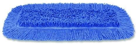 MaxiTwist Microfiber Dust Mop Head, 24" x 5", Fits Standard 5" Frames, Blue, Loop-End Microfiber, Washable, Slip-On Pocket, Commercial Floor Maintenance