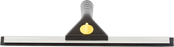 Restaurantware-Clean Tek Professional 13.78 Inch Window Squeegee, 1 Window Cleaning Squeegee with Rubber Blade - All-Purpose, for Mirror Or Glass Door, Black Plastic Wiper with Aluminum Frame
