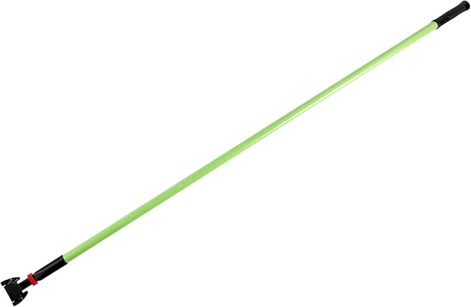 Restaurantware-Handle ONLY: Clean Tek Professional 63.98 Inch Dry Mop Handle, 1 Durable Mop Stick - Head and Frame Sold Separately, Ergonomic Grip, Green Fiberglass, for Home Use