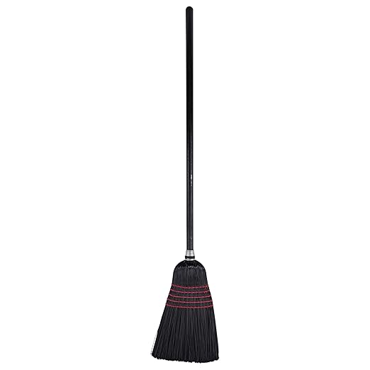 Boardwalk BWK930BP Flagged Tip Poly Bristle Janitor Brooms, 57-58-1/2", Natural/Black (Case of 12)