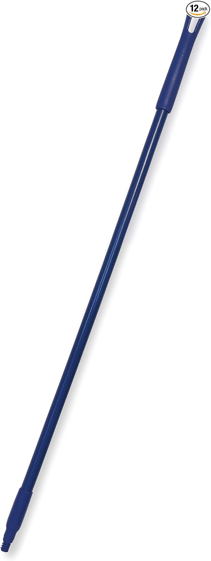 SPARTA 41225EC14 Fiberglass Broom Handle, Mop Handle, Replacement Handle With Acme Threaded Tip For Commercial Cleaning, 48 Inches, Blue, (Pack of 12)