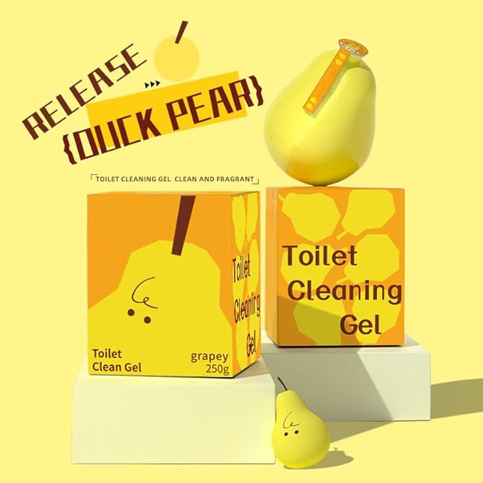 Toilet Cleaner Household Cleaning Solution, Natural & Long Lasting, Chemical Free Bathroom Cleaning Product for Hard Water Stains & Rings, Drop In Tank System, 2 Count