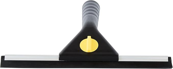 Restaurantware-Clean Tek Professional 9.84 Inch Window Squeegee, 1 Window Cleaning Squeegee with Rubber Blade - All-Purpose, for Mirror Or Glass Door, Black Plastic Wiper with Aluminum Frame