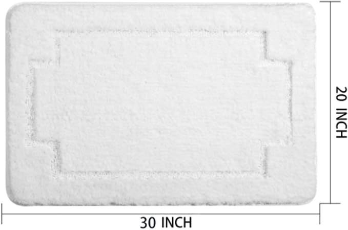 Bath Rugs Bathroom Mat Soft Absorbent Plush Shaggy Soft Floor Non Slip Shower Bath Tub Machine Washable
