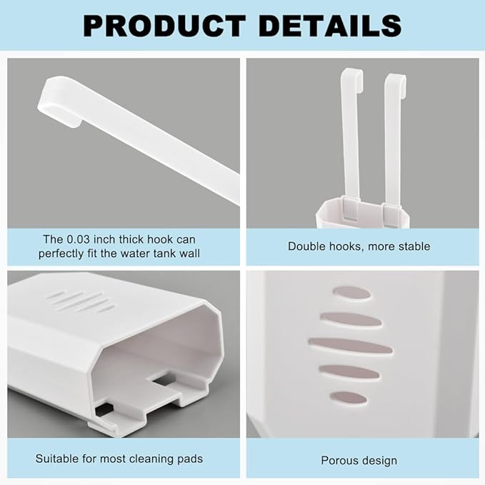 Toilet Tank Cleaning Tablet Holder,Hanging Bowl Cleaning Tablest Bracket,Keeping Tablets from Blocking Hole in Tank,Easy to Install,Fits Most Standard Toilet Tablets Tanks(1pc)