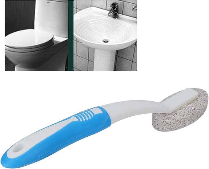 Pumice Stone Cleaning Brush, Hard Water Toilet Bowl Ring Remover Cleaner for Household Sink Pool Bathroom Kitchen, Toilet Bowl Cleaner Hard Water Ring Remover