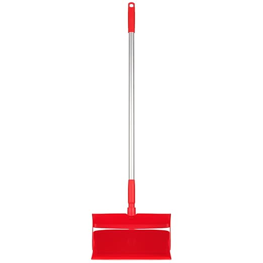 Vikan 56584 Compact Lobby Dustpan, 11.6", Red