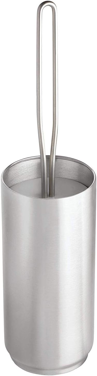 iDesign Austin Toilet Bowl Brush and Holder Set - Brushed