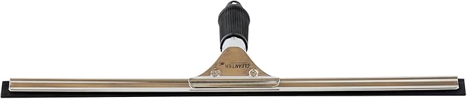 Restaurantware-Clean Tek Professional 17.72 Inch Window Squeegee, 1 Cleaning Squeegee with Rubber Blade - No-Slip Handle, Clean Mirror Or Car Windshield, Stainless Steel Wiper for Glass Door