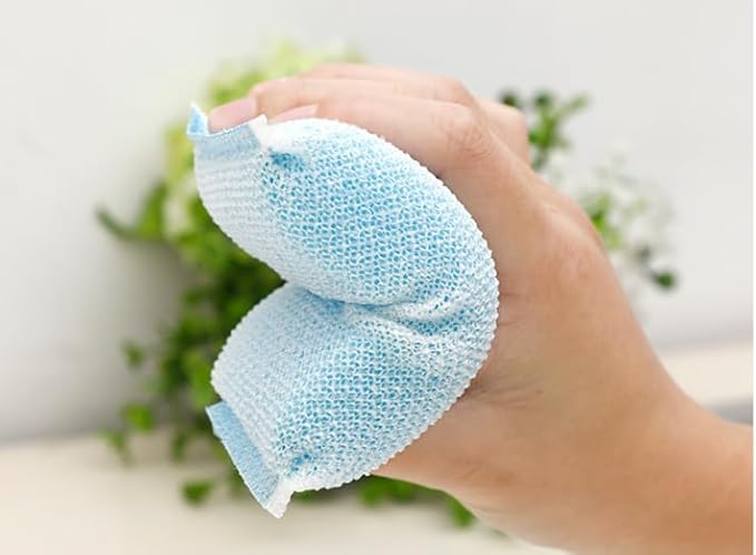 Cleaning Scrub Pad Long-Lasting and Reusable Dishwashing Sponge,All-Purpose Scouring Pads Sponge for Kitchen,Bathroom (10 pcs)