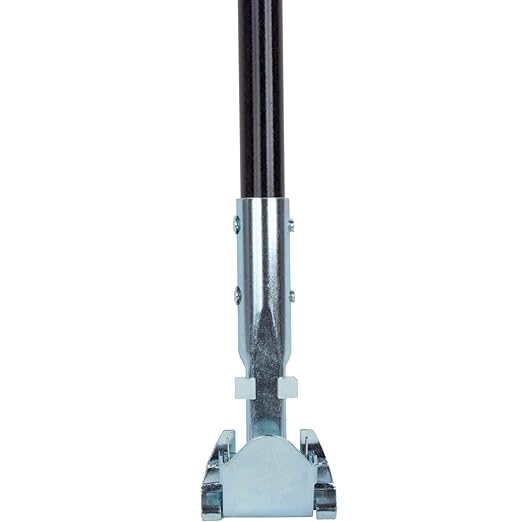 SPARTA Jaw Clamp Dust Mop Handle, Floor Dust Mop Frame Handle, Gripper Holder with Clip-On Connector for Floor Cleaning, Janitorial Supplies, Commercial Use, 60 Inches, Purple