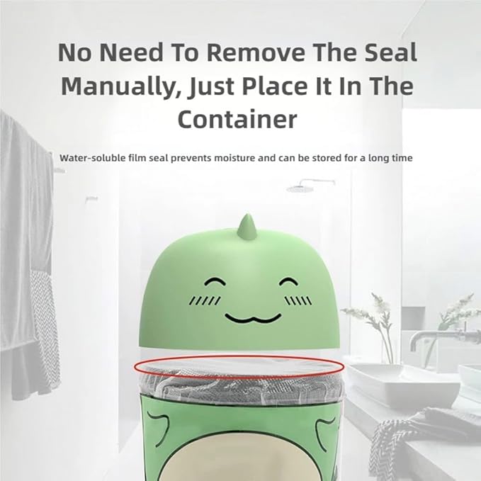 Magic Toilet Cleaning Bottle, Magic Toilet Bowl Cleaner with Carrying Rope, Cute Dinosaur-Shaped Toilet Bowl Cleaner Bottle, Long-Lasting Fresh Scent, One Dinosaur for Three Months (3-Ocean)