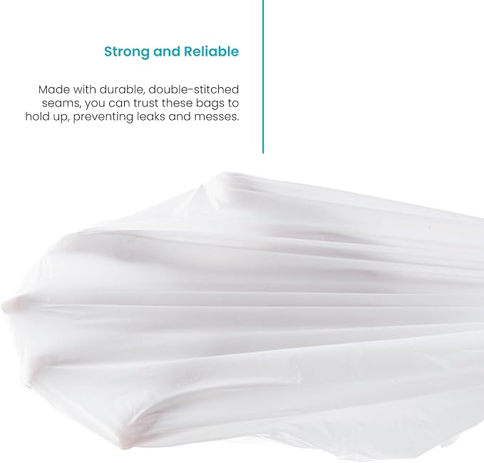 Home Zone Living 12 Gallon Kitchen Trash Bags with Drawstring Handles, Heavy Duty Custom Fit Design for Standard 45 to 50 Liter Kitchen Trash Cans, Code 45S, 30-Count