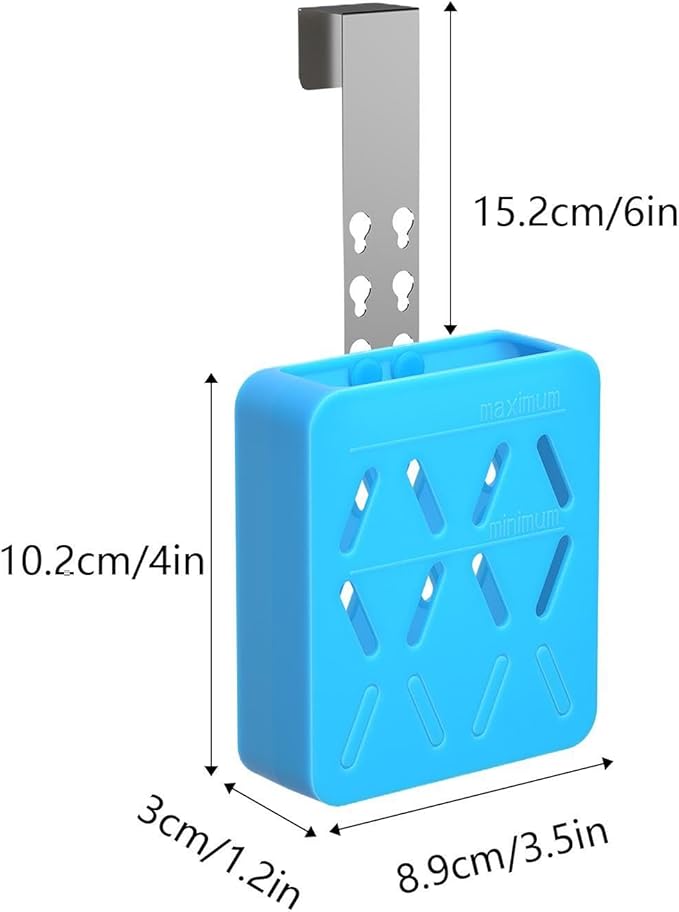 8.9x3x10.2cm Toilet Tank Tablet Holder - Toilet Tank Cleaner Tablet Holder, Adjustable Cleaning Tabs With Hooks | Cleaning Tabs Organization, Storage Basket For Home Bathroom Apartment School Dorm
