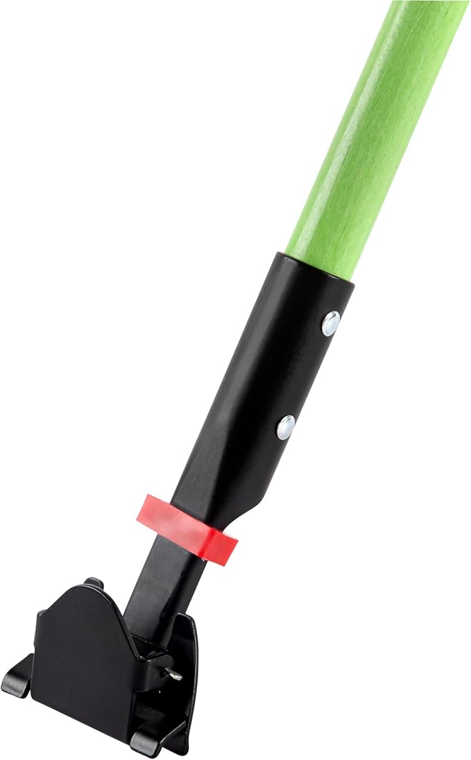 Restaurantware-Handle ONLY: Clean Tek Professional 63.98 Inch Dry Mop Handle, 1 Durable Mop Stick - Head and Frame Sold Separately, Ergonomic Grip, Green Fiberglass, for Home Use