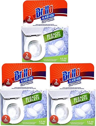 Set of 6 Brillo Basics Bleach Tablets - Individually Sealed - 3.5oz Each