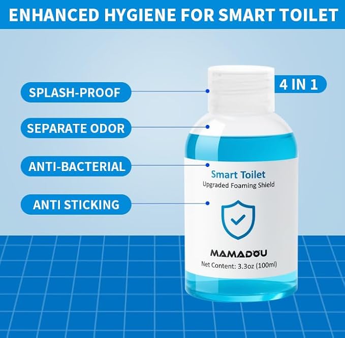 MAMADOU Smart Toilet Foaming Shield 100ml 3Pack For Toilet Cleaner Splash Control Deodorizing Foam Agent Stain-Resistant Easy Cleaning For Fresh Comfortable Bathroom