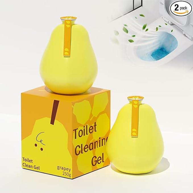 Toilet Cleaner Household Cleaning Solution, Natural & Long Lasting, Chemical Free Bathroom Cleaning Product for Hard Water Stains & Rings, Drop In Tank System, 2 Count
