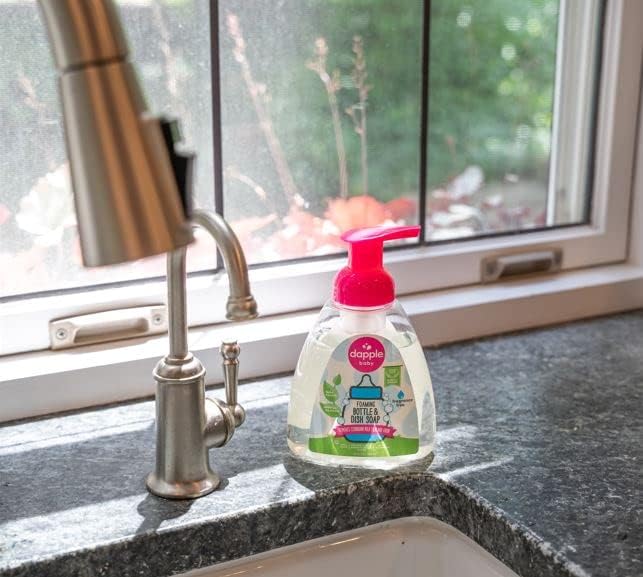 Dapple Baby Fragrance-Free Foaming Baby Bottle & Dish Soap - (3 Pack) 13 fl oz - Plant-Powered Cleaner for Bottles, Pump Parts, and Sippy Cups