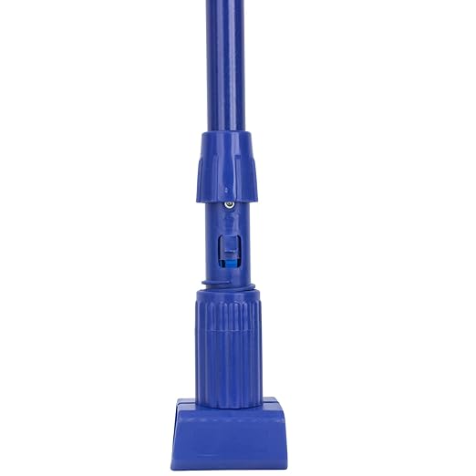 SPARTA 369475EC14 Fiberglass Mop Handle, Jaw Style Mop With Swivel Hang Up Cap For Cleaning, Commercial, Residential, 60 Inches, Blue, (Pack of 12)