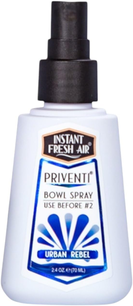 3-Pack - Priventi Bundle – Her/His/Everyone: Orchid Rose + Urban Rebel + Dolce Bliss, 2.4 oz Each | Instant Odor Eliminator | Bathroom Spray, Toilet Spray & Toilet Freshener for Home, Travel.
